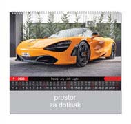 KALENDAR-2022 ZIDNI COLOR CVJETNI AUTOMOBILI SRPANJ