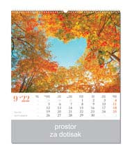 KALENDAR-2022 ZIDNI COLOR ČARI PRIRODE RUJAN