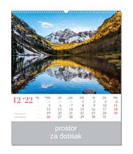 KALENDAR-2022 ZIDNI COLOR ČARI PRIRODE PROSINAC