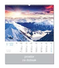 KALENDAR-2022 ZIDNI COLOR ČARI PRIRODE SIJEČANJ