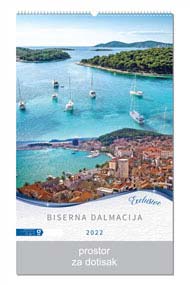 KALENDAR-2022 ZIDNI COLOR DALMACIJA PREDNJA STRANA