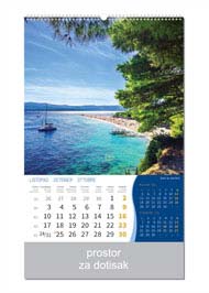 KALENDAR-2022 ZIDNI COLOR MORE LISTOPAD