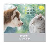 KALENDAR-2022 ZIDNI COLOR PSI I MAČKE OŽUJAK