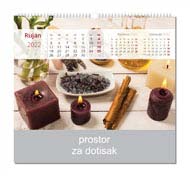 KALENDAR-2022 ZIDNI COLOR RELAX RUJAN