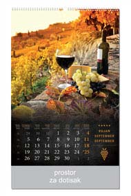 KALENDAR-2022 ZIDNI COLOR VINO RUJAN