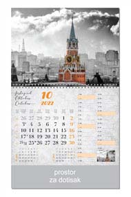 KALENDAR-2022 ZIDNI COLOR NACIONALNI VINTAGE GRADOVI LISTOPAD