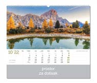 KALENDAR-2022 ZIDNI COLOR VRHOVI SVIJETA LISTOPAD