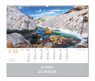 KALENDAR-2022 ZIDNI COLOR VRHOVI SVIJETA VELJAČA