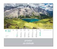 KALENDAR-2022 ZIDNI COLOR VRHOVI SVIJETA TRAVANJ