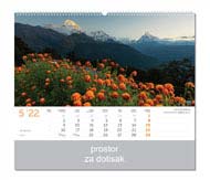 KALENDAR-2022 ZIDNI COLOR VRHOVI SVIJETA SVIBANJ