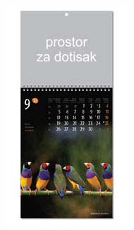 KALENDAR-2022 ZIDNI COLOR ŽIVOTINJE RUJAN