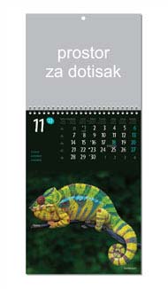 KALENDAR-2022 ZIDNI COLOR ŽIVOTINJE STUDENI