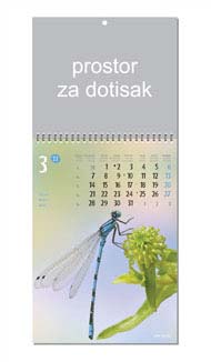 KALENDAR-2022 ZIDNI COLOR ŽIVOTINJE OŽUJAK