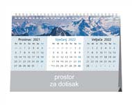 STOLNI KALENDAR-2022 PLANET ZEMLJA SIJEČANJ