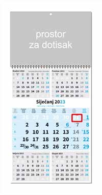 POSLOVNI TRODJELNI KALENDAR 5 MJESECI