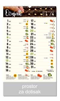 COLOR KALENDARI 2023 JETVENI PREMA MARIJI THUN 3. MJESEC