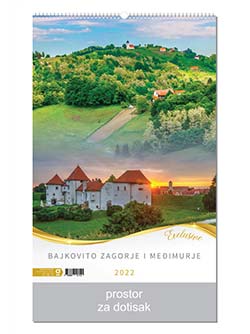 ZIDNI COLOR KALENDAR ZAGORJE I MEĐIMURJE