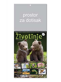 ZIDNI COLOR KALENDAR ŽIVOTINJE